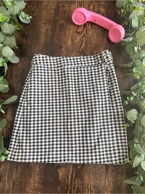 Black & White Gingham Women’s Skirt